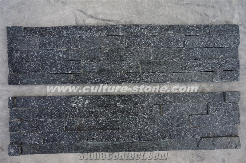 Black Quartzite Culture Stone,Black Stone Cladding,Natural Ledger Panels,Porches Stacked Stone,Interior Black Thin Stone Veneer,Outdoor Wall Panel