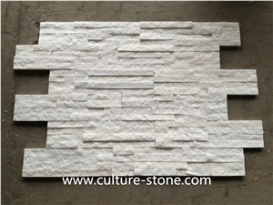 Puer White Quartzite Ledger Stone Wall Panels,White Color Ledgestone Veneer,White Ledgestone Decorative