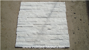 Puer White Quartzite Ledger Stone Wall Panels,White Color Ledgestone Veneer,White Ledgestone Decorative