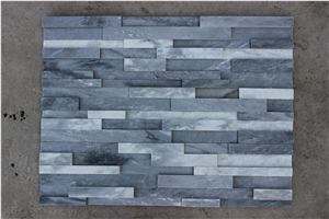 Quartzite Walling 3d Surface Panels Cultured Stone,Split Face Ledge Stone Wall Cladding