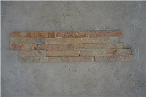 Rusty Quartzite Cultured Stone, Cladding,Natural Ledger Panels,Porches Stacked Stone,Interior Stone Veneer,Outdoor Wall Panel