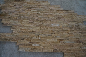 Yellow Quartzite Stone (Gc-107 Z/S Shape -5 Rows) /Culture Stone/Stone Veneer/Wall Stone/ Natural Quartzite