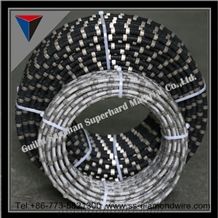 10.5~12mm Diamond Rubberized Wire for Granite Cutting or Quarrying Tools Needed to Cut Granite