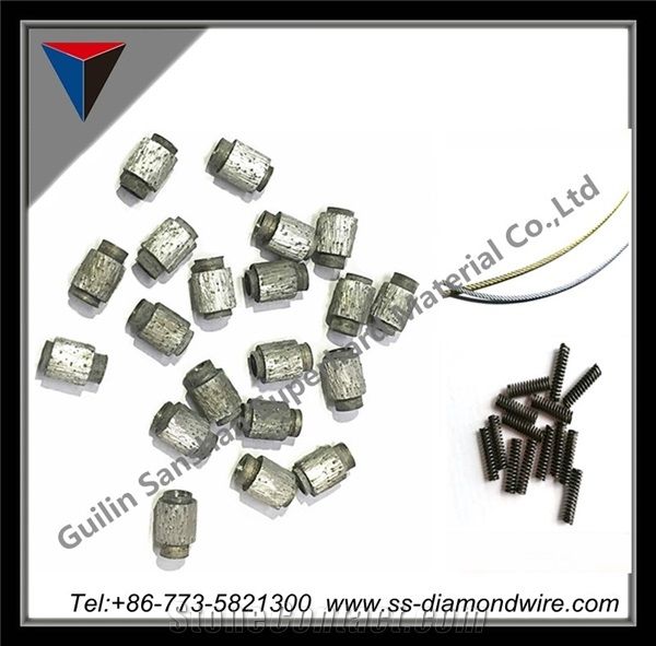 Diamond Concrete Wire Beads to Cut Metal Diamond Beads Of Diamond Concrete Wire Cutting