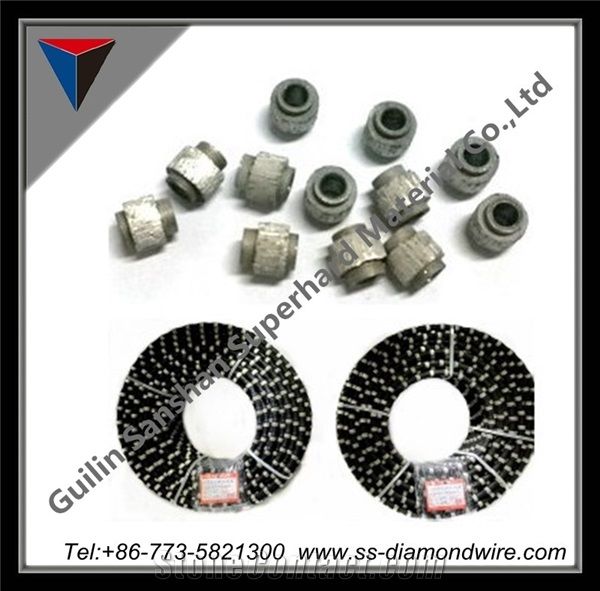 Diamond Concrete Wire Beads to Cut Metal Diamond Beads Of Diamond Concrete Wire Cutting