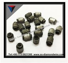 Diamond Wire Saw Beads Wire Saw Fittings for Marble and Granite Cutting Diamond Accessories