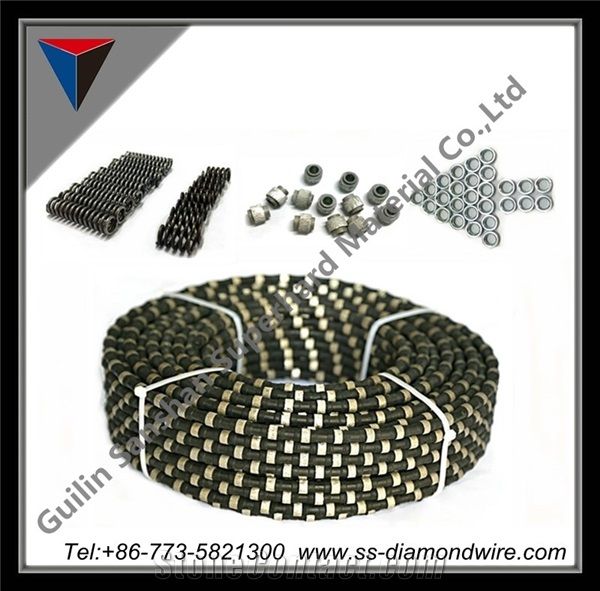 Diamond Wire Saw for Cutting Hard Concrete Diamond Wire to Cut Concrete Slab