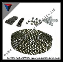 Diamond Wire Saw for Cutting Hard Concrete Diamond Wire to Cut Concrete Slab