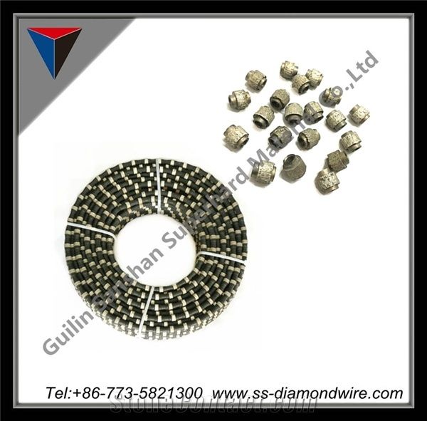 Diamond Wire Saw for Steel or Reinforced Concrete Cutting Diamond Wire Saw for Shape Cutting