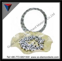Guilin Sanshan Diamond Plastic Wire Saw for Granite Cutting or Profiling Diamond Abrasive Wire Cutting