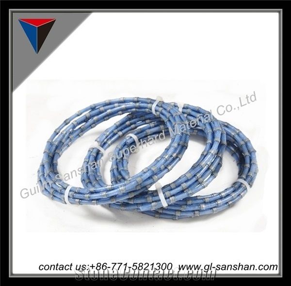 Guilin Sanshan Diamond Plastic Wire Saw for Granite Cutting or Profiling Diamond Abrasive Wire Cutting