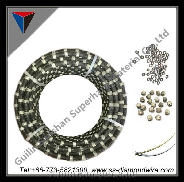 Guilion Sanshan Diamond Wire Saw for Reinforced Concrete Cutting Diamond Wire Saw Concrete