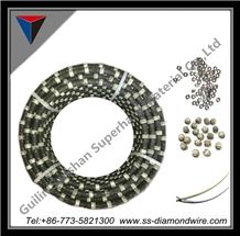 Guilion Sanshan Diamond Wire Saw for Reinforced Concrete Cutting Diamond Wire Saw Concrete