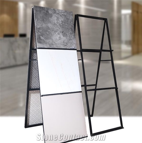 A Frame Ceramic Tile/Carpet/Granite/Marble/Onyx/Limestone/Travertine/Quartz/Basalt/Stone/Hardwood/Marble Slabs Display Rack Stand Xiamen China
