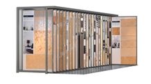 Beige Limestone Basins Granite Kitchen Tops White Granite Slabs Kitchen Worktops Green Granite Rotating Brochure Display Case Black