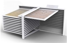 Brown Flooring Brown Floor Monument Design Tombstone Design Exhibition Display Rack Waterfall Black Display Rack
