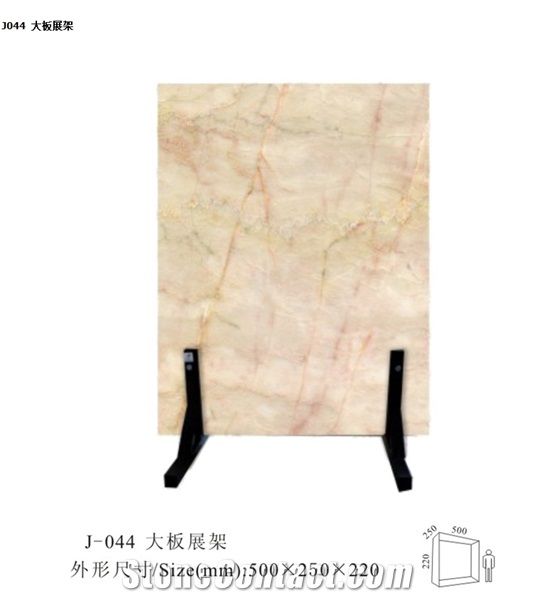 China Red Granite Steps Backsplash Egypt Yellow Marble Beige Engineered Stone Slab Exhibition Display Rack Waterfall Black Display Rack