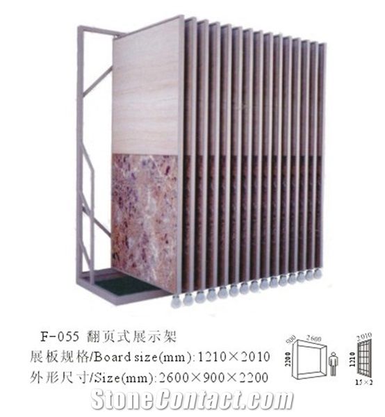 China Slate Grey Granite Slabs Grey Marble Tiles Yellow Floor Yellow Flooring Stone Panels Engineered Quartz Stone Loose Tile Display Rack Rotating