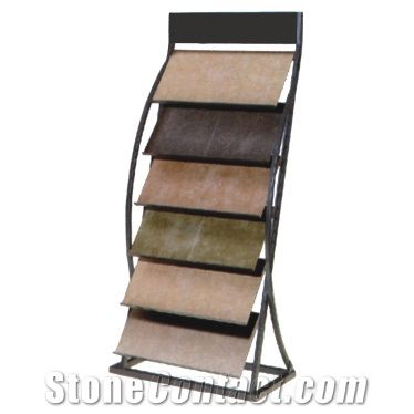 Freestanding Waterfall Tile/Carpet/Granite/Marble/Onyx/Limestone/Travertine/Quartz/Basalt/Stone/Hardwood/Marble Slabs Display Rack Stand China