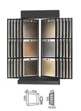 Grey Marble Slabs Sculptures Limestone Slabs Grey Granite Flooring Display Stand Showroom Display Stand Rack