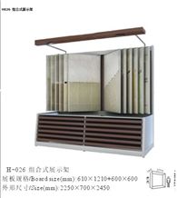 Marble Slabs Quartz Stone Bathroom Beige Travertine Flooring White Counter Metal Display Tile Sample Display Bag Display Rack Stand