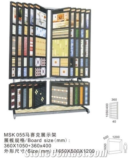 Metal Display Stand Racks for Stone Tile Marble Mozaic Onyx Limestones Ceramics Granites Showroom Xiamen China