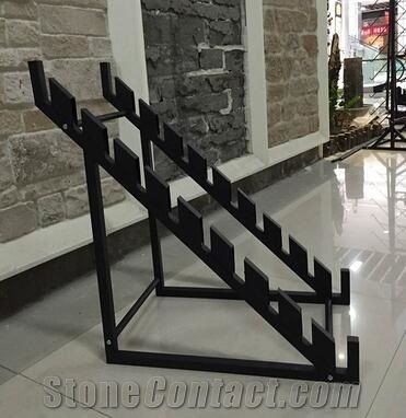 Metal Display Stand Racks for Stone Tile Marble Mozaic Onyx Limestones Ceramics Granites Showroom Xiamen China