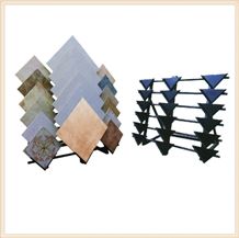 Metal Display Waterfall Stands for Loose Mosaic Tiles Showroom Stone Marble Ceramic from China