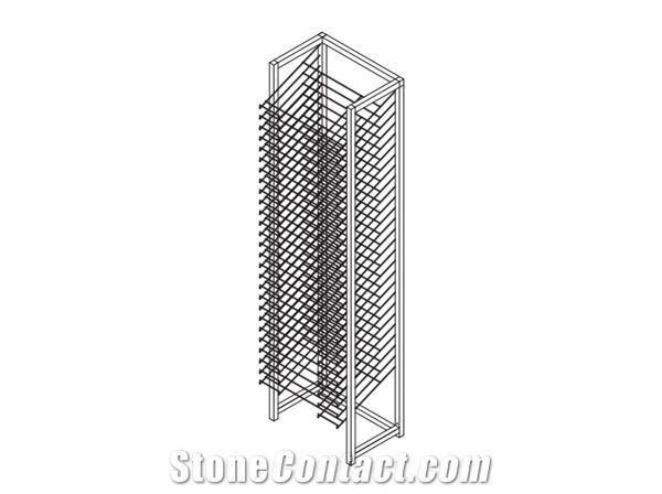 Metal Displays for Tile Marble Granite for Fair Storage Racks for Granite Slab Warehouse Flooring Tower for Quartz Mosaic Tile Display Stands