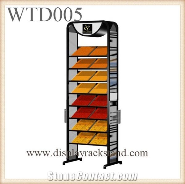 Metal Displays for Tile Marble Granite for Fair Storage Racks for Granite Slab Warehouse Flooring Tower for Quartz Mosaic Tile Display Stands
