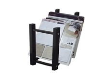 Metal Displays for Tile Marble Granite for Showroom Fair Rail Racks for Marble Slab Warehouse Storage Flooring Tower for Quartz Mosaic Tile Display