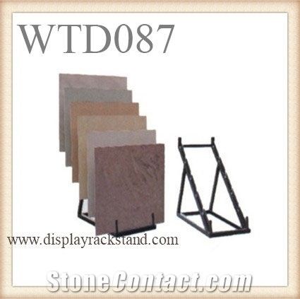 Metal Displays for Tile Marble Granite for Showroom Fair Rail Racks for Marble Slab Warehouse Storage Flooring Tower for Quartz Mosaic Tile Display