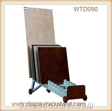 Metal Displays for Tile Marble Granite for Showroom Rail Racks for Granite Slab Warehouse Storage Flooring Tower for Quartz Mosaic Tile Display Stands