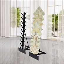 Metal Displays for Tile Marble Granite Slab Warehosue Racks Flooring Tower Quartz Displays Page Display Hardwood Stand Waterfall Metal Stand