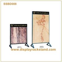 Metal Displays for Tile Marble Granite Slab Warehosue Storage Racks Flooring Tower Quartz Displays Page Book Hardwood Stand Sample Board Displays