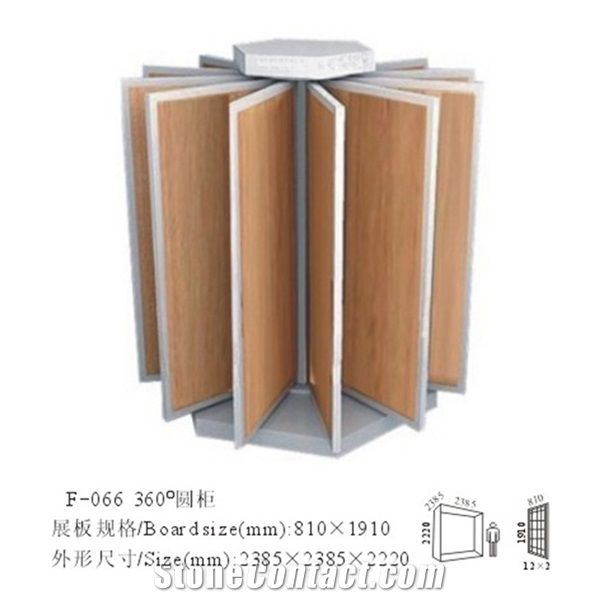 Metal Displays for Tile Marble Granite Slab Warehosue Storage Racks Flooring Tower Quartz Displays Page Spinning Displays for Hardwood Floorings