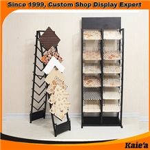 Metal Waterfall Tile/Carpet/Granite/Marble/Onyx/Limestone/Travertine/Quartz/Basalt/Stone/Hardwood/Marble Slabs Display Rack Showroom Stand China
