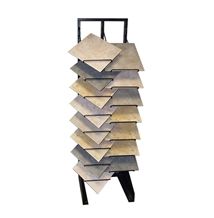 Metal Waterfall Tile Display Rack Wing Rotating Sliding Drawer Sample Board Display Stand China