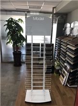 Natural Stones Artificial Stone Beige Floor Beige Flooring Black Mosaic Display Rack Hanging Display Wholesale Display Stand Rack Metal Display Rack
