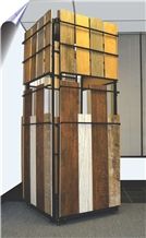 Slat Tile/Carpet/Granite/Marble/Onyx/Limestone/Travertine/Quartz/Basalt/Stone/Hardwood/Marble Slabs Display Rack Showroom Stand Xiamen China