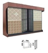 Sliding Tile Stand Metal Tile Display Stand Racks Crema-Marfil Displays Onyx Display Racks Ceramic Tile Shelf White-Marble Stands Customized Display