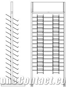 Waterfall Displays Racks for Tile Marble Granite for Fair Storage Racks for Granite Slab Flooring Tower Stands for Quartz Mosaic Tile Display Stands