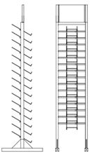 Waterfall Displays Racks for Tile Marble Granite for Fair Storage Racks for Granite Slab Flooring Tower Stands for Quartz Mosaic Tile Display Stands