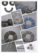 11.0mm 10.5mm Rubber Sintered Beads Diamond Wire Saw for Stone Marble Granite Cutting