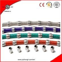 Dia 10.5mm, 11.0mm, 11.5mm, Sintered and Electroplated Diamond Wire Saw, Quarrying, Block Cutting, Profiling, for Granite, Marble, Sandstone,Lavastone