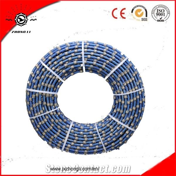 Dia 10.5mm, 11.0mm, 11.5mm, Sintered and Electroplated Diamond Wire Saw, Quarrying, Block Cutting, Profiling, for Granite, Marble, Sandstone,Lavastone