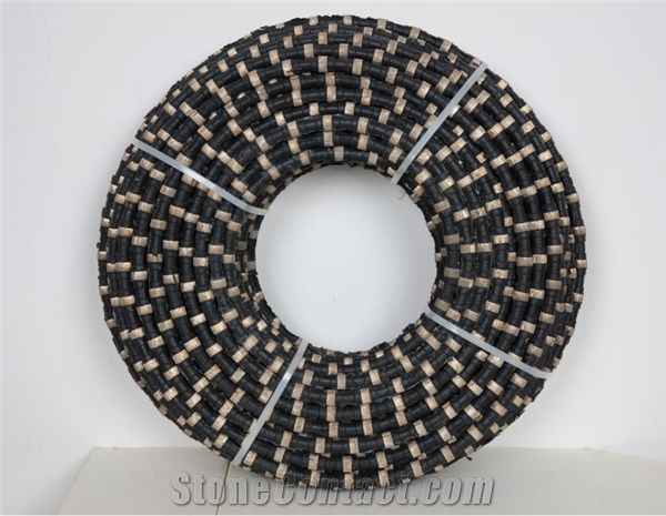 Diamond Tools Rubber Spring Diamond Wire Saw or Beads for Granite Quarrying Reinforced Concrete Cutting