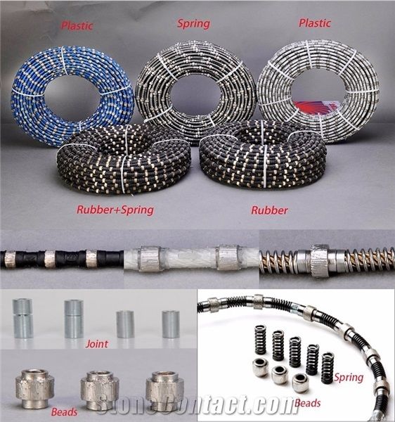 Diamond Wire Saw for Marble, Wire Rope for Dressing Granite, Professional Quarrying Tools,Good Quality Wire Rope for Mining,Multi-Wire Saw for Slab