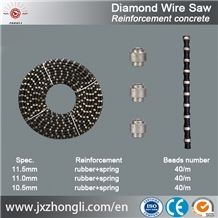 Top Quality Diamond Cutting Tools Rubber Reinforcement 40/M Beads Diamond Wire Saw in Good Price