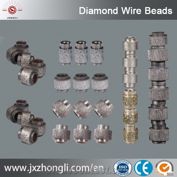 Top Quality Diamond Cutting Tools Rubber Reinforcement 40/M Beads Diamond Wire Saw in Good Price